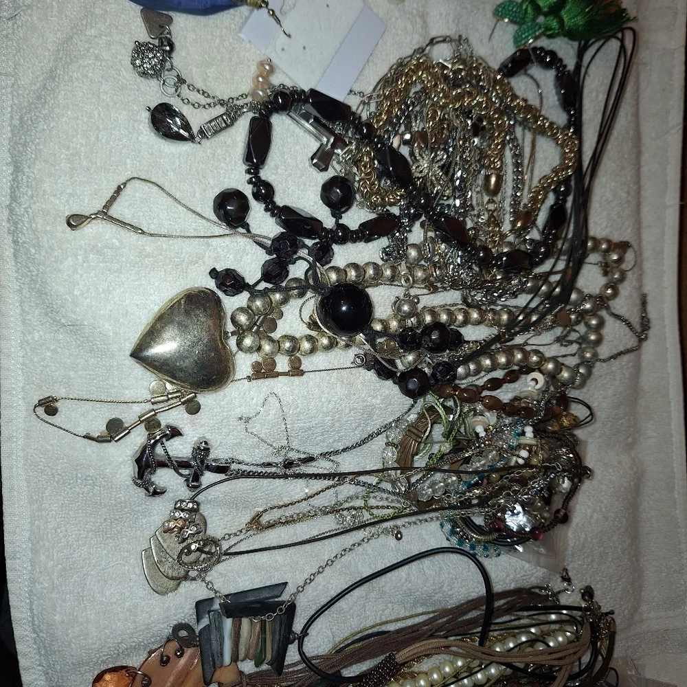 50 Bundle Mixed Fashion Jewelry Earrings Bracelets Necklaces Unlisted Boho Style